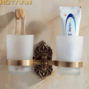 DecorBites™ Aluminium Double Tumbler Holder for Bathroom - YT-11208
