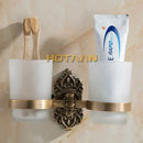DecorBites™ Aluminium Double Tumbler Holder for Bathroom - YT-11208