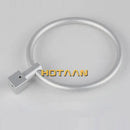 DecorBites™ Aluminium Round Towel Holder Rings Wall Mounted Bathroom Accessories