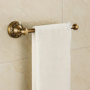 DecorBites™ Aluminium Wall Mounted Round Towel Holder in Antique Brass - Classic Bathroom Accessories