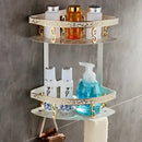 DecorBites™ Aluminum Bath Hardware Set: Shelf, Towel Rack, Paper Holder, Brush Holder, Hooks