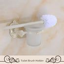 DecorBites™ Aluminum Bath Hardware Set: Shelf, Towel Rack, Paper Holder, Brush Holder, Hooks