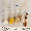 DecorBites™ Aluminum Bath Hardware Set: Shelf, Towel Rack, Paper Holder, Brush Holder, Hooks