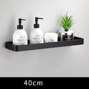 DecorBites™ Aluminum Bathroom Corner Shelf Wall Mounted 30-50CM White Kitchen Storage Holder