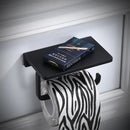 DecorBites™ Aluminum Bathroom Paper Holder with Phone Holder and Wall Mount