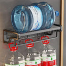 DecorBites™ Aluminum Bathroom Towel Holder with Hook and Storage Basket