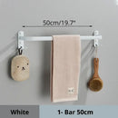 Modern black aluminum triple tier bathroom towel rack with hooks