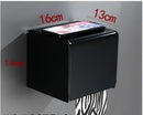 Matte black aluminum bathroom hardware set with towel rack and brush holder