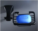 Matte black aluminum bathroom hardware set with towel rack and brush holder