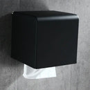 DecorBites™ Aluminum Black Bathroom Tissue Holder Wall-Mounted Toilet Paper Rack Stand