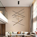 DecorBites™ Aluminum Ceiling Chandelier: LED Changeable Shape Stair High-Rise Indoor Lighting