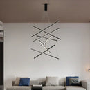 DecorBites™ Aluminum Ceiling Chandelier: LED Changeable Shape Stair High-Rise Indoor Lighting