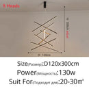 DecorBites™ Aluminum Ceiling Chandelier: LED Changeable Shape Stair High-Rise Indoor Lighting