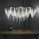 DecorBites™ Aluminum Chain Pendant Lights Postmodern Tassel Hanging Lamp for Dining Table