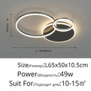DecorBites™ Aluminum Circle LED Chandelier Ceiling Light for Bedroom Living Room Kitchen