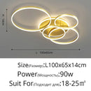 DecorBites™ Aluminum Circle LED Chandelier Ceiling Light for Bedroom Living Room Kitchen