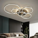 DecorBites™ Aluminum Circle LED Chandelier Ceiling Light for Bedroom Living Room Kitchen