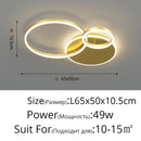 DecorBites™ Aluminum Circle LED Chandelier Ceiling Light for Bedroom Living Room Kitchen