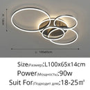 DecorBites™ Aluminum Circle LED Chandelier Ceiling Light for Bedroom Living Room Kitchen