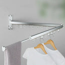 DecorBites™ Aluminum Clothing Hanger Organizer Rack Black Foldable Laundry Drying Rack