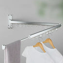 DecorBites™ Aluminum Clothing Hanger Organizer Rack Black Foldable Laundry Drying Rack