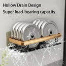DecorBites™ Aluminum Corner Bathroom Shelf with Towel Holder