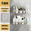 DecorBites™ Aluminum Corner Shelf Organizer for Bathroom and Kitchen Storage