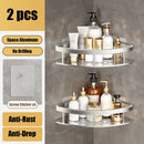 DecorBites™ Aluminum Corner Shelf Organizer for Bathroom and Kitchen Storage
