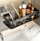 DecorBites™ Aluminum Corner Shelf Organizer for Bathroom and Kitchen Storage
