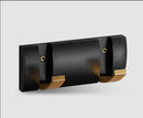 Modern black & gold aluminum folding robe hook kitchen wall rack