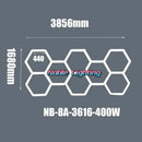 Modern white aluminum housing hexagon led light bar garage light