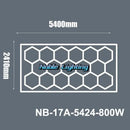 Modern white aluminum housing hexagon led light bar garage light