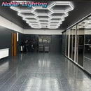 Modern white aluminum housing hexagon led light bar garage light