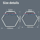 Modern white aluminum housing hexagon led light bar garage light