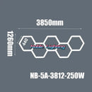 Modern white aluminum housing hexagon led light bar garage light