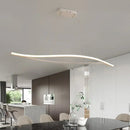 DecorBites™ Aluminum Leaf Drop Pendant LED Island Lamp - Simplicity Black/White, Warm/White Light - 31.5"/39" Wide