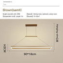 Modern aluminum led ceiling chandelier – dining room pendant light