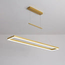 Modern aluminum led ceiling chandelier – dining room pendant light