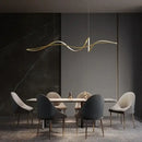 DecorBites™ Aluminum LED Chandelier: Modern Dining Island Light for Stylish Indoor Decoration