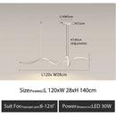 DecorBites™ Aluminum LED Chandelier: Modern Dining Island Light for Stylish Indoor Decoration