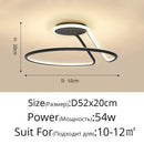 DecorBites™ Aluminum LED Chandelier: Modern Minimalist Bedroom Kitchen Lighting Fixtures