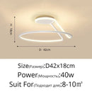 DecorBites™ Aluminum LED Chandelier: Modern Minimalist Bedroom Kitchen Lighting Fixtures