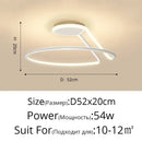 DecorBites™ Aluminum LED Chandelier: Modern Minimalist Bedroom Kitchen Lighting Fixtures