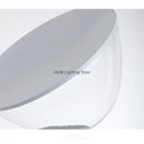 Modern fluted silver & blue glass led desk lamp bedroom lighting