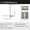 Modern minimalist black aluminum outdoor wall sconce – porch light