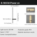 Modern minimalist black aluminum outdoor wall sconce – porch light