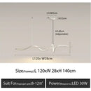 Modern black & white aluminum pendant light for dining room
