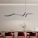 Modern black & white aluminum pendant light for dining room