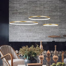 DecorBites™ Aluminum Rings LED Pendant Light in Living Room Bedroom Dining Room