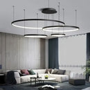 DecorBites™ Aluminum Rings LED Pendant Light in Living Room Bedroom Dining Room